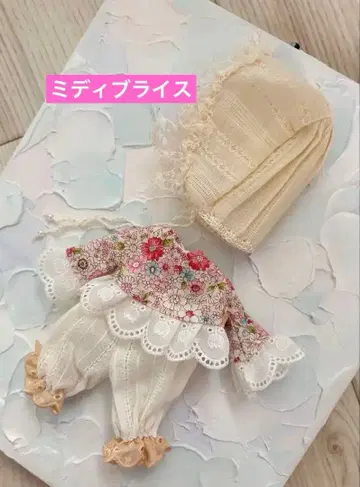 미디 브라이스 아웃핏 꽃무늬 상의 드로워즈 보네 옷 갈아입기 의류