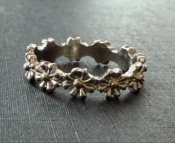 H.P.FRANCE 플라워 모티브 실버 컬러링 15호 새상품