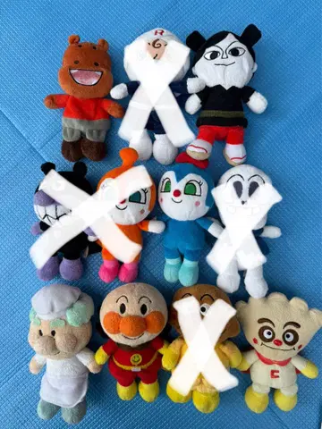 호빵맨과 친구들 묶음 판매 봉제 인형 마스코트