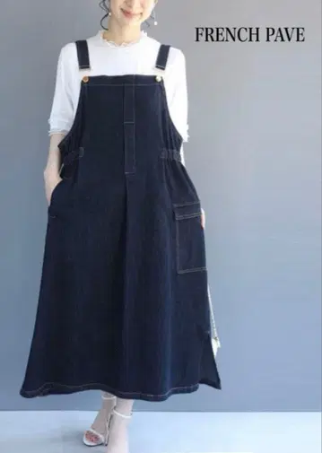 [FRENCH PAVE] 새상품급 고급 데님 살로펫 원피스 cawaii