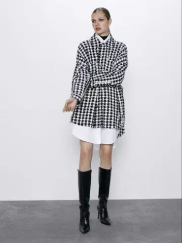 ZARA 트위드 셔츠 자켓