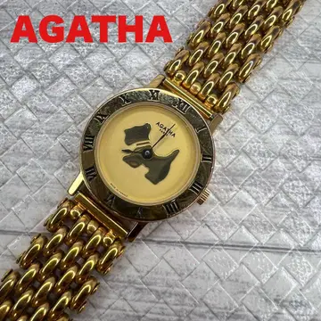 AGATHA 시계 골드색 아가타