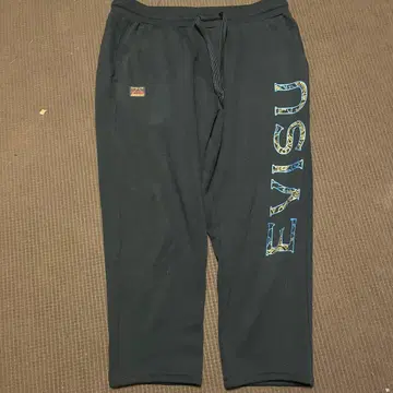 EVISU 블랙 스웨트 팬츠