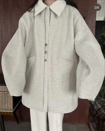 lawgy/2way neck front double point coat