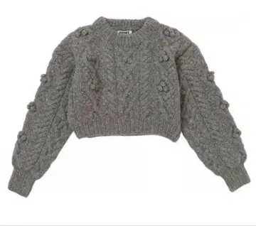 NKNIT bubble cable hand knit 1