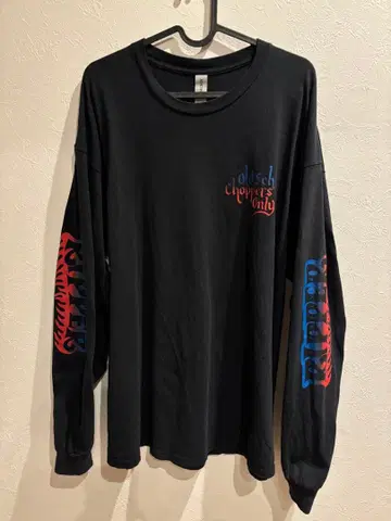 rippermagazie 롱T 소매 프린트 블랙 XL