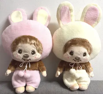 몬치치 토끼 BIG 봉제 인형 2종 컴플리트