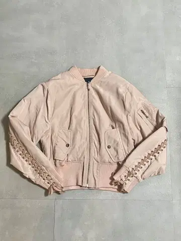 DESIGNERS REMIX 블루종 MA-1 레이스업