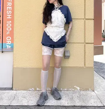 FUMIE=TANAKA 후미에타나카 레이스 스퀘어 뷔스티에