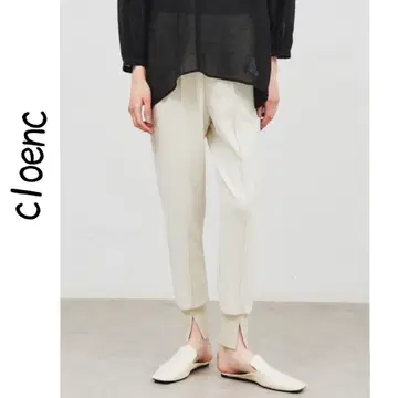 새상품 cloenc 컷 조젯 조거 팬츠