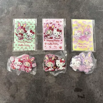 메조피아노 키티 베리에짱 카드 거울 러버 마스코트