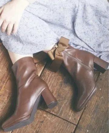 메종 드 플뢰르 리본 부츠 L