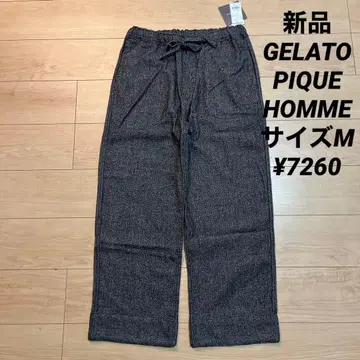 새상품 GELATO PIQUE HOMME 거즈 파일 롱 팬츠 M 7260