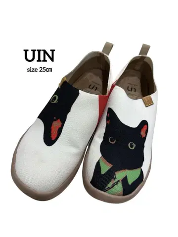 UIN 슬립온 고양이 패턴 [ 사이즈 ] 25cm