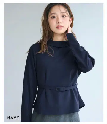 KANA 씨 디자인 허리 벨트 포함 블라우스