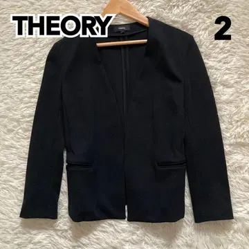 새상품급 THEORY 노카라 자켓 블랙 사이즈 2