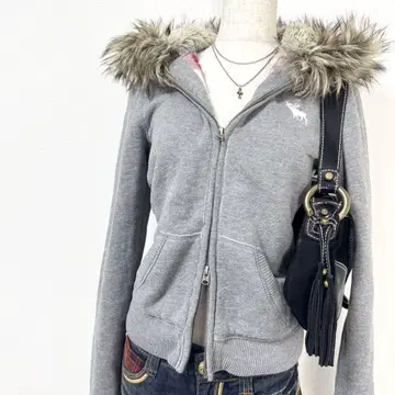 y2k Abercrombie & Fitch 퍼 후드티