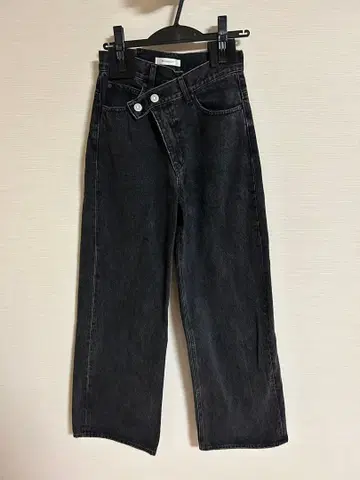 MOUSSY 블랙 와이드 레그 데님