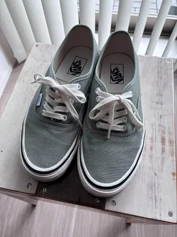VANS AUTHENTIC LICHEN 27 US9 그린 애너하임