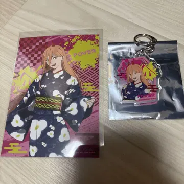 체인소 맨 OMATSURI 아크릴 키링 특전 파워 세트