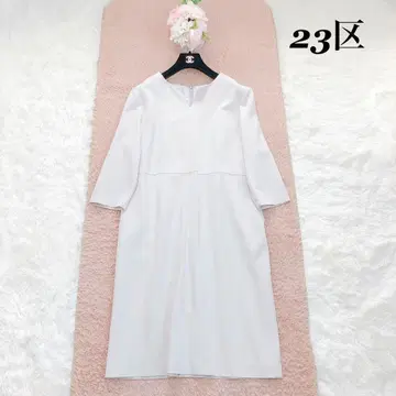 23구 46 사이즈 스트레치 원피스 포멀 아이보리