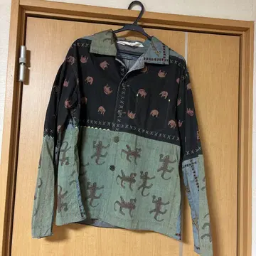 HAI SPORTING GEAR 동물 패턴 프린트 긴팔 셔츠 2002년