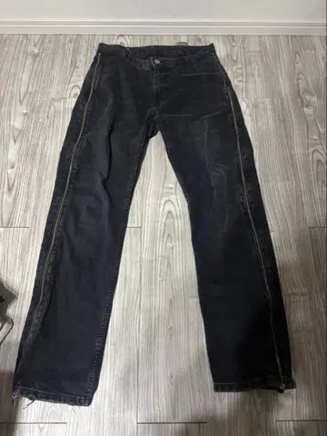 ZARA 블랙 데님 플레어 팬츠