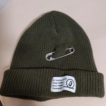 CA4LA x JAM HOME MADE 올리브 그린 니트 모자