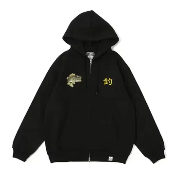 VIETNAMESE STYLE 15oz ZIP Hoodie (Black)