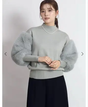 야마다야 FENNEL 퍼 니트 스웨터