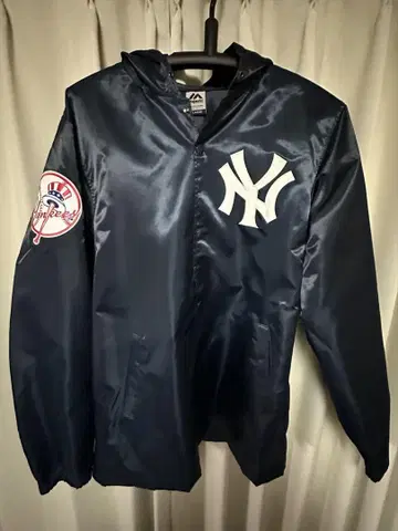 NY 뉴욕 양키스 후드 부착 자켓 XL 바시티 자켓