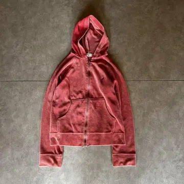 Paul Smith grunge velour Parka y2k pink
