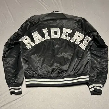90s RAIDERS 레이더스 Chalkline 바시티 자켓