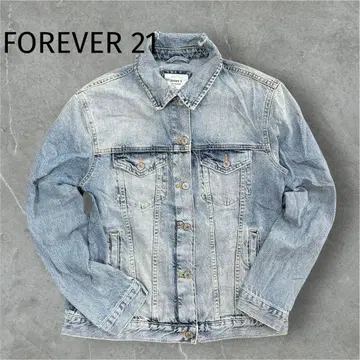 새상품급 FOREVER 21 라이트 블루 데님 자켓