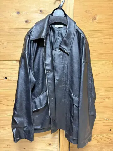 WYM 블랙 가죽 자켓 위임 켄지 M 사이즈 블루종