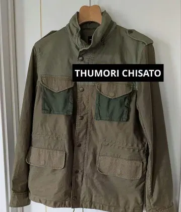 츠모리치사토 아우터 모즈 코트 밀리터리 자켓 카키
