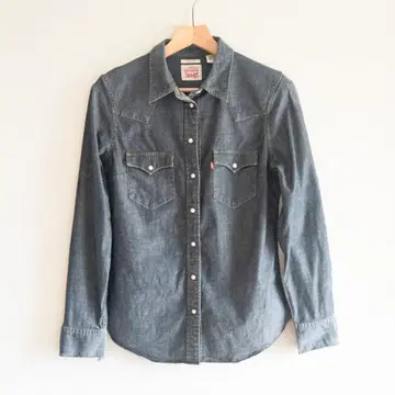 [ Levi's ] 데님 웨스턴 셔츠 스냅 버튼 S 사이즈 (넉넉하게)