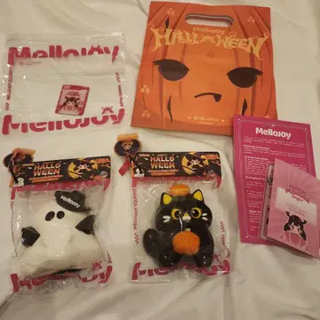 mellojoy 할로윈 고양이 멜로조이 스퀴즈 검은 고양이 겁쟁이 유령