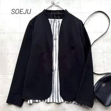 소 새상품급 스트레치 파인 라이트 자켓 블랙 겉옷 L사이즈