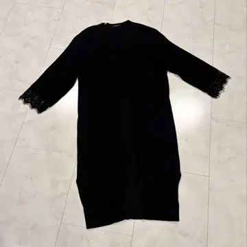 w closet 레이스 롱 가디건