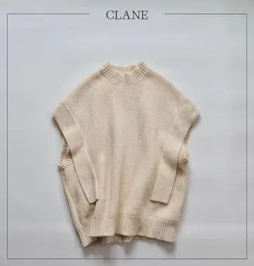 CLANE 클라네 스퀘어 슬리브 니트 베스트 1