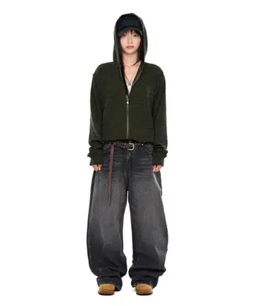 AAKAM Back Studded Denim Pants