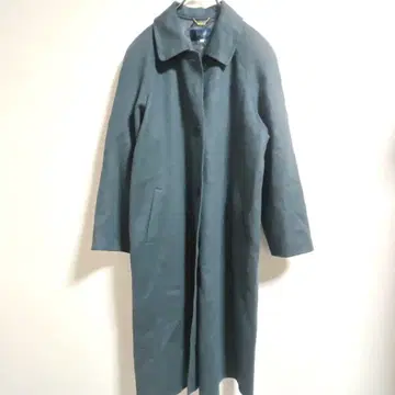 페리체 롱 코트 캐시미어 100% 여성용 프리 사이즈 청록색