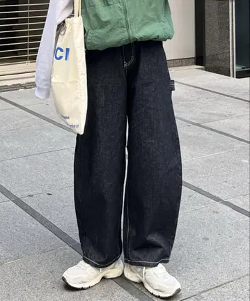 CPCM 커브 페인터 데님 팬츠 인디고 블루 S