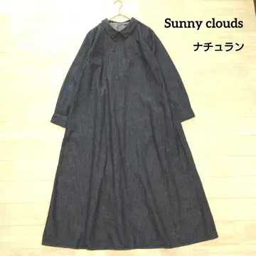 Sunny clouds 써니클라우드 옷깃 달린 데님 원피스 M 나츄란
