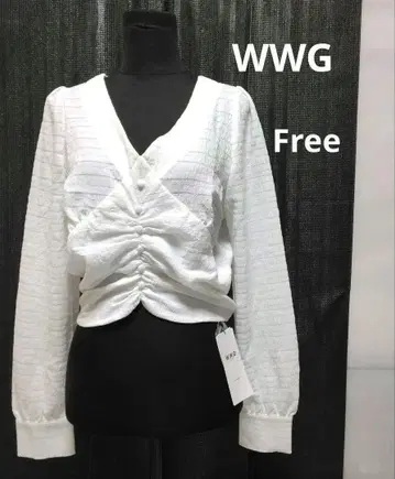 WWG 후즈후 갤러리 화이트 긴팔 셔츠 Free