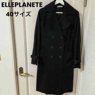 ELLEPLANETE 블랙 40사이즈 트렌치코트