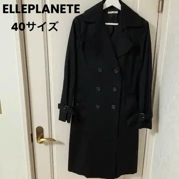 ELLEPLANETE 블랙 40사이즈 트렌치코트