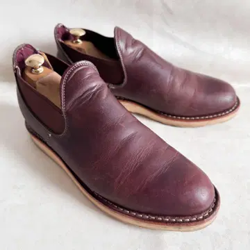 Chippewa 치페와 롱 부츠 사이드 고어 가죽 신발 적갈색 7E