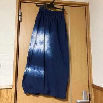 HAI SPORTING GEAR 네이비 타이다이 염색 벌룬 스커트